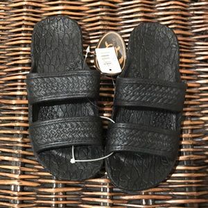 Kids Pali Slippers - Black sz 2